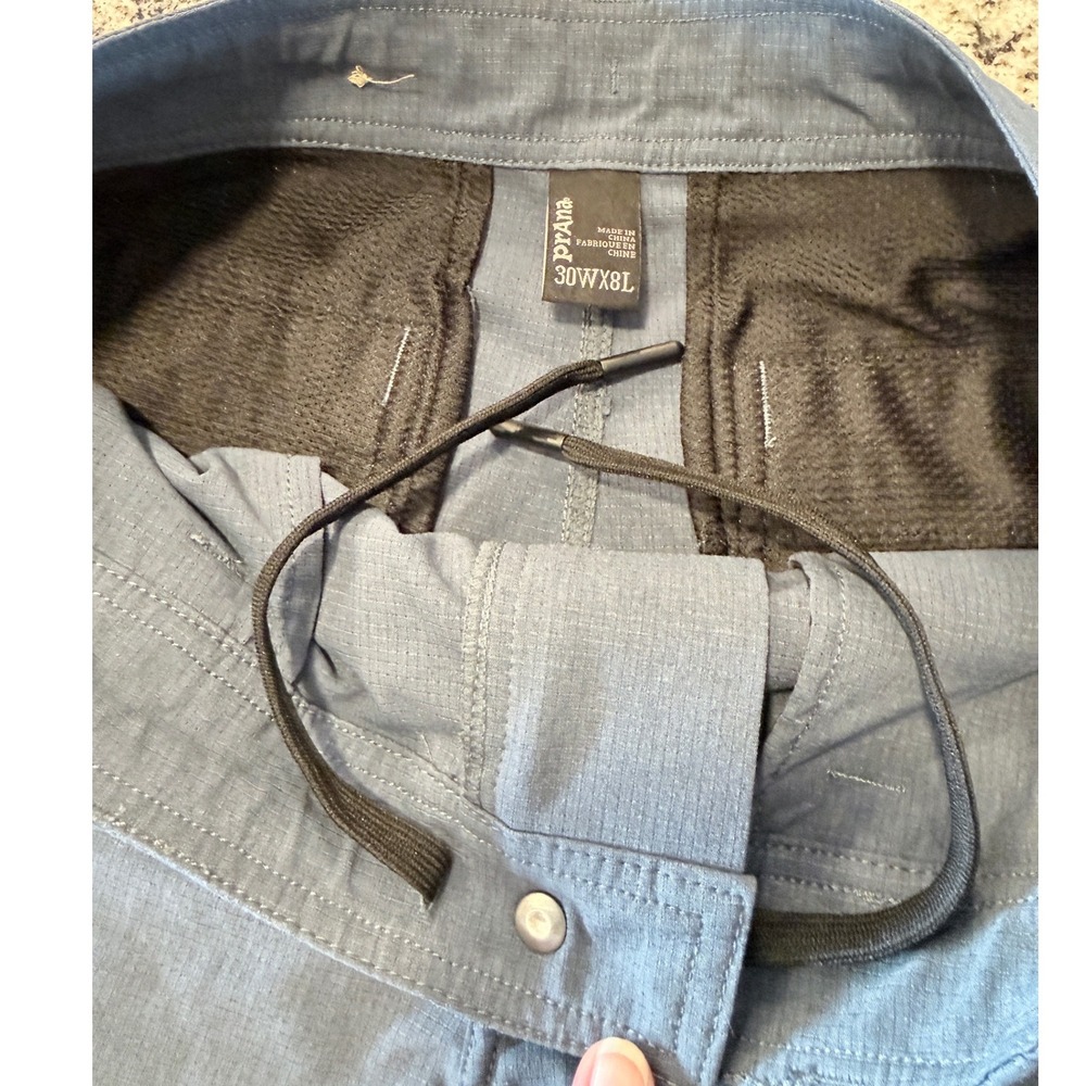 Prana Zion Shorts Mens 30 Blue Grey Stretch Hiking Climbing Outdoor 8 Inseam - Picture 3 of 8